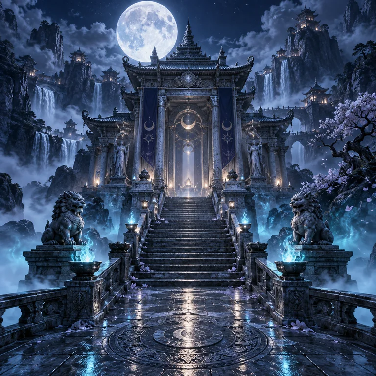 Lunar Temple game concept cover